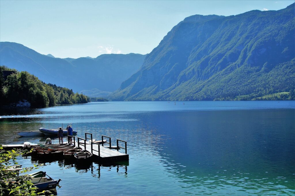 Zwemmen in Slovenië, Bohinj meer